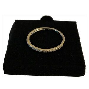 Sterling Silver Cubic Zirconia Pavé Band Ring Size 6 Avon